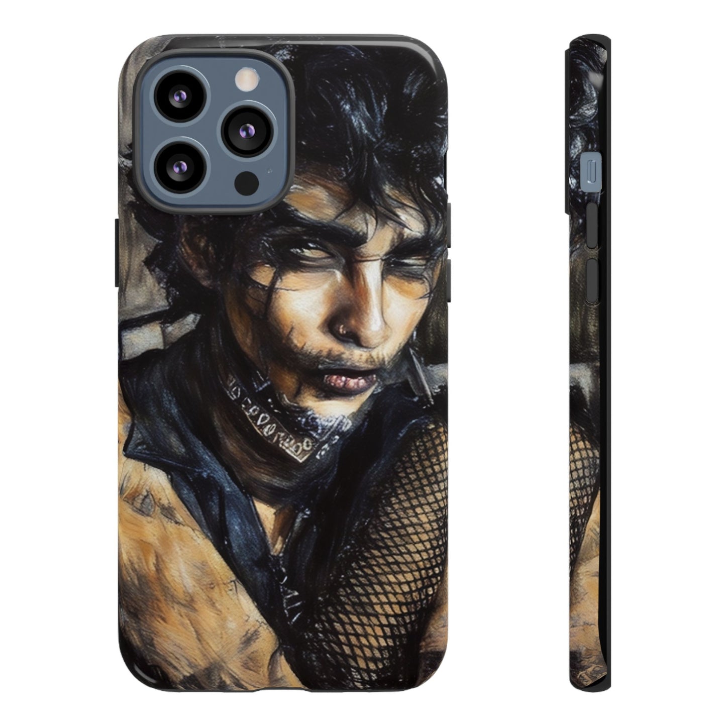 Serene Goth Boy Tough Phone Case