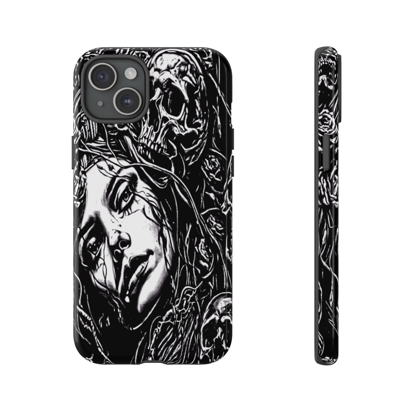 Woman And Roses Tough Phone Case