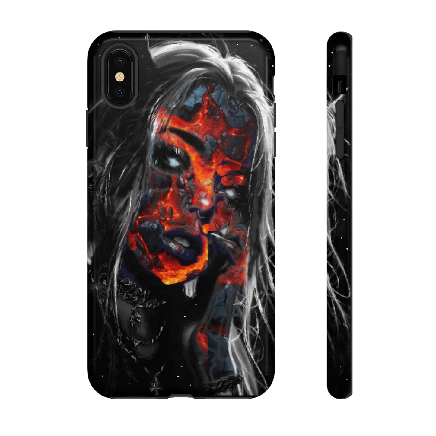 Lava Face Girl Tough Phone Case