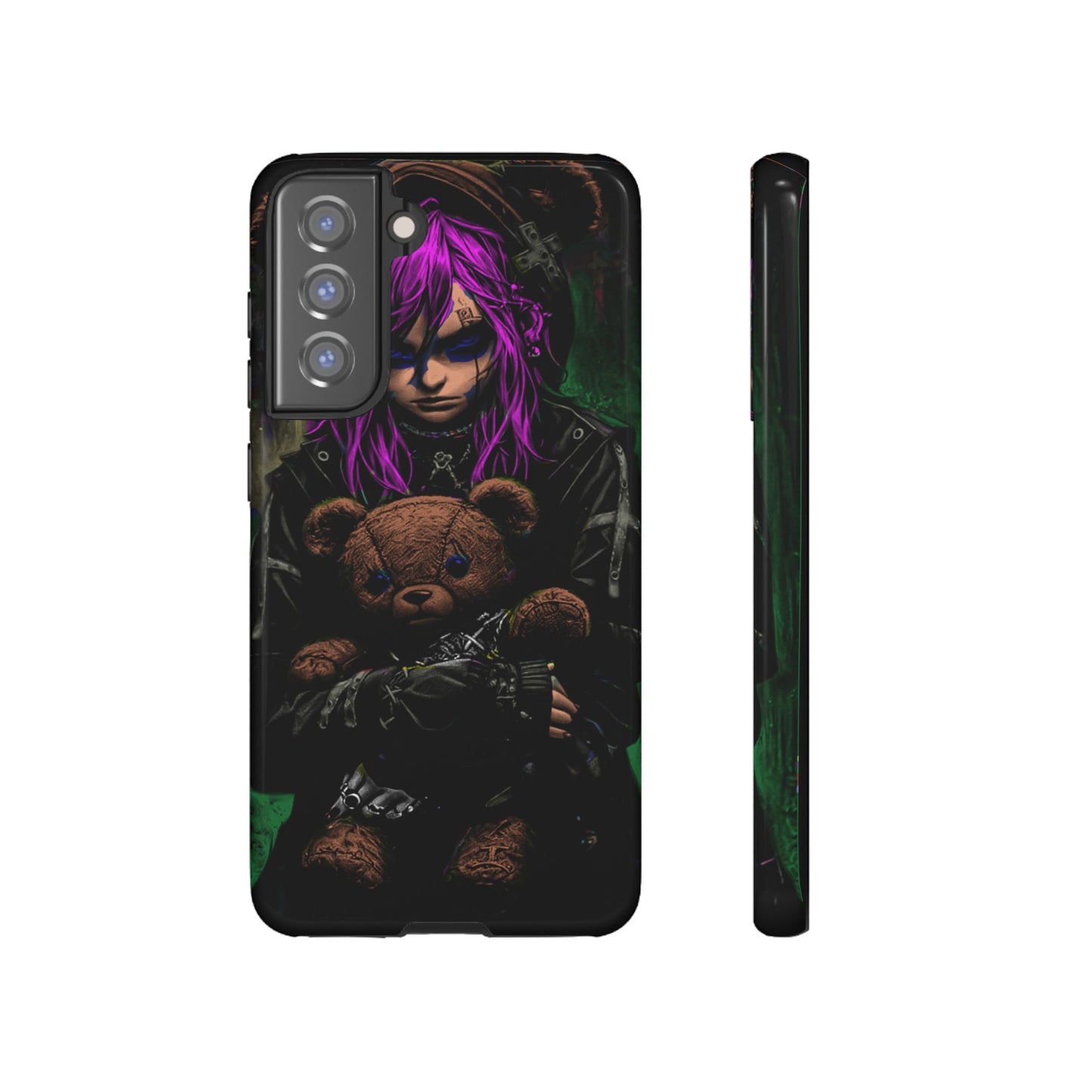 Girl And Teddy Tough Phone Case