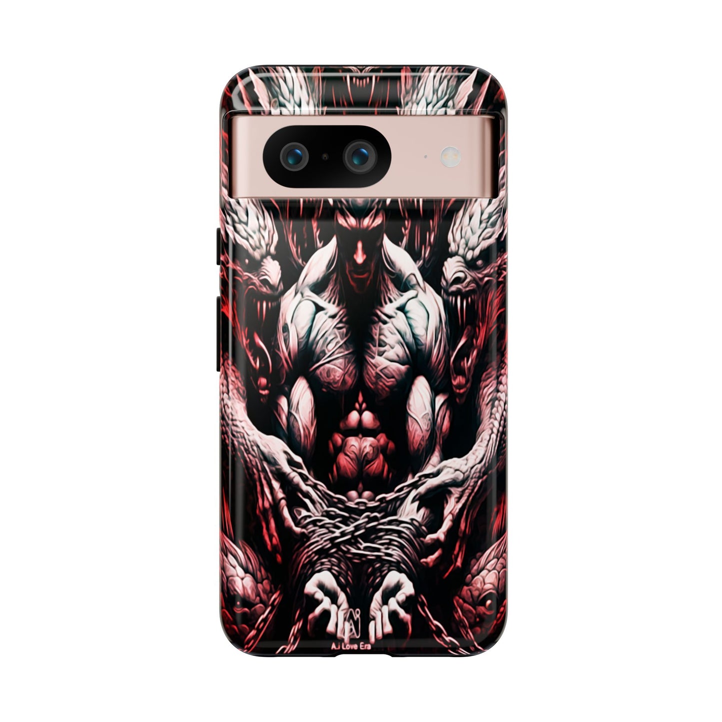 Chained Man With Dragons Tough Phone Case