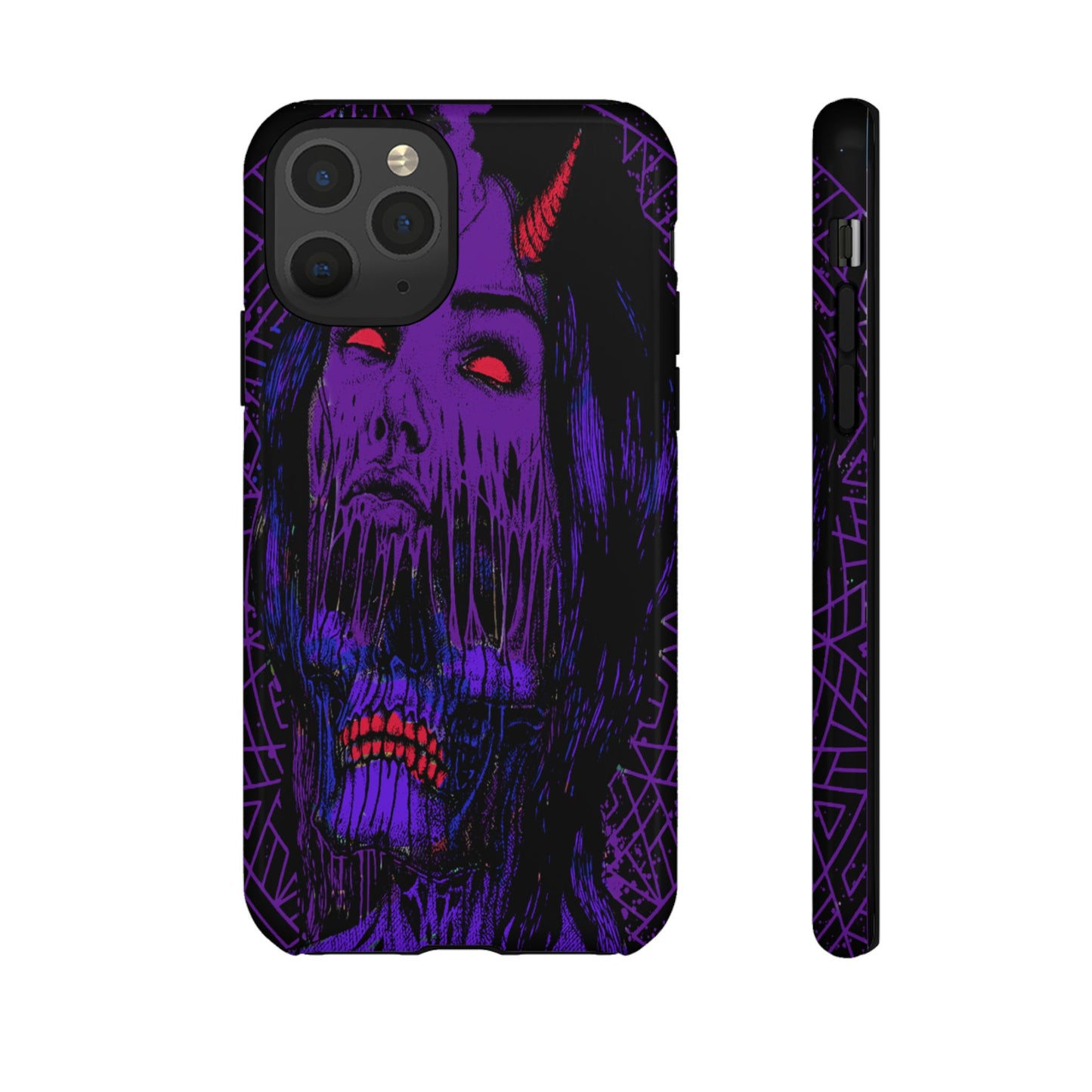 Melting Devil Girl Face Tough Phone Case