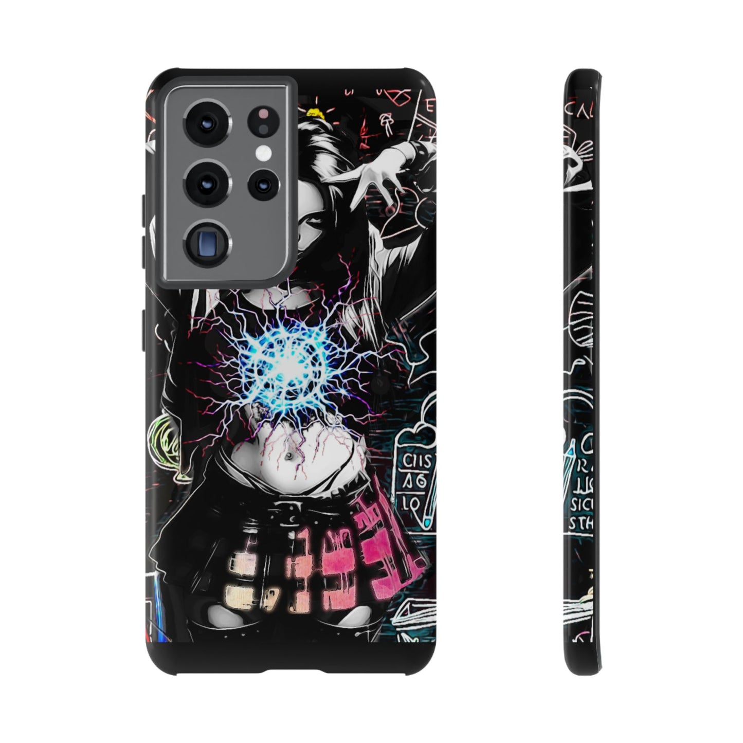 School Girl Lightning Orb Tough Phone Case