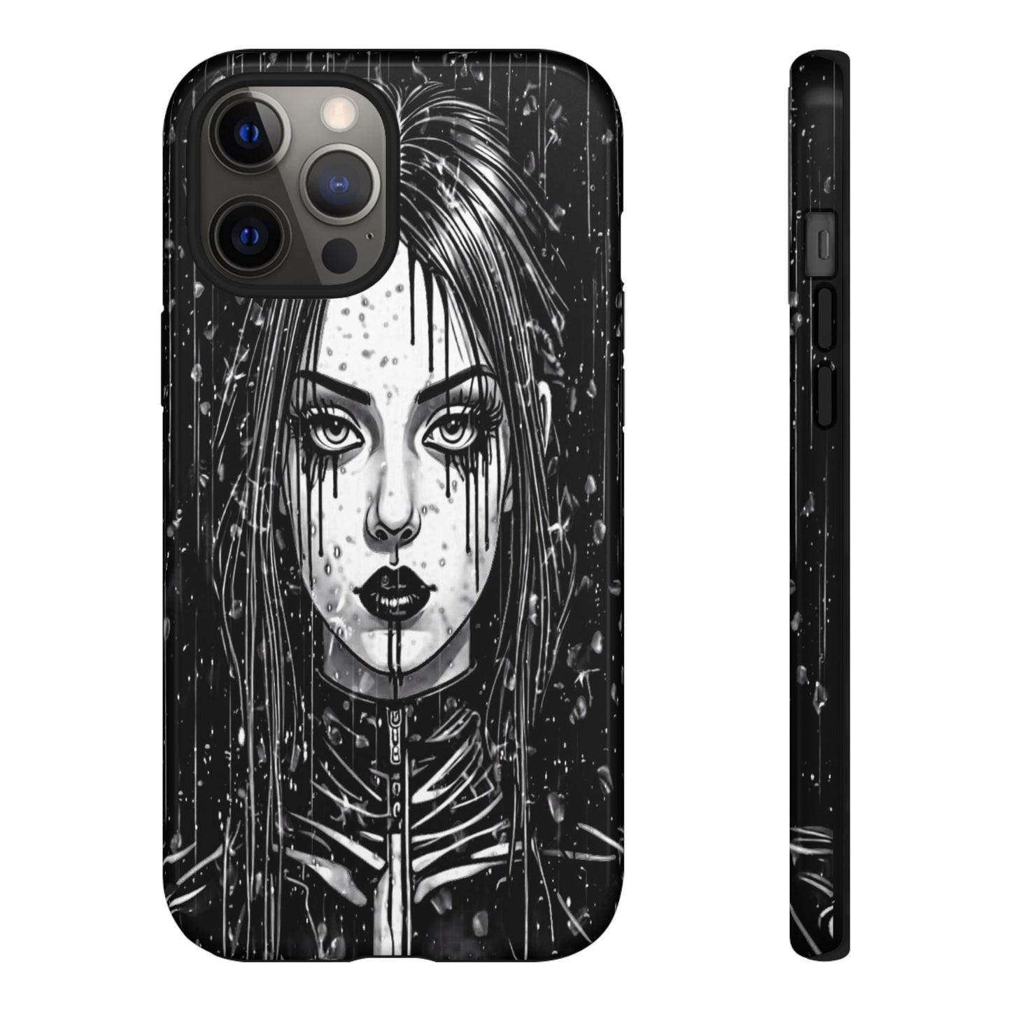 Mascara Goth Girl Tough Phone Case