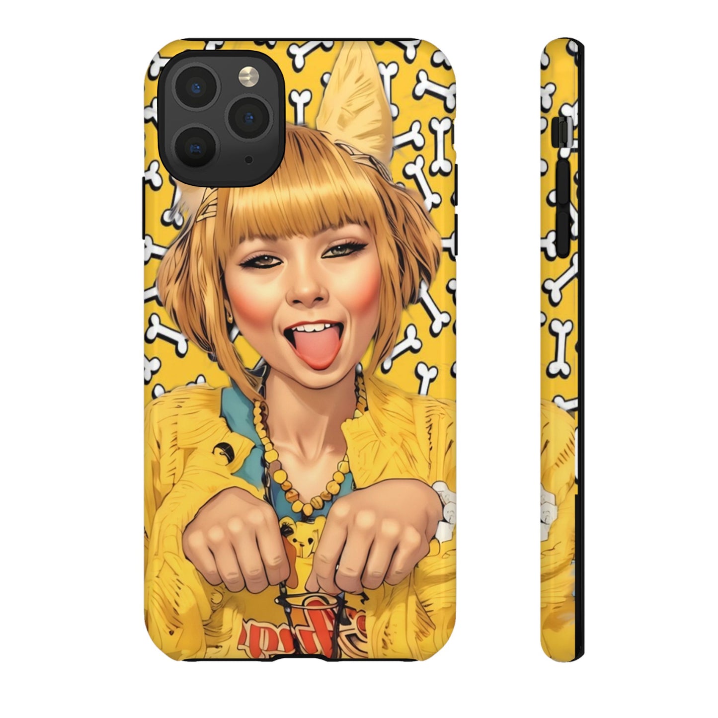 Begging Puppy Girl Tough Phone Case