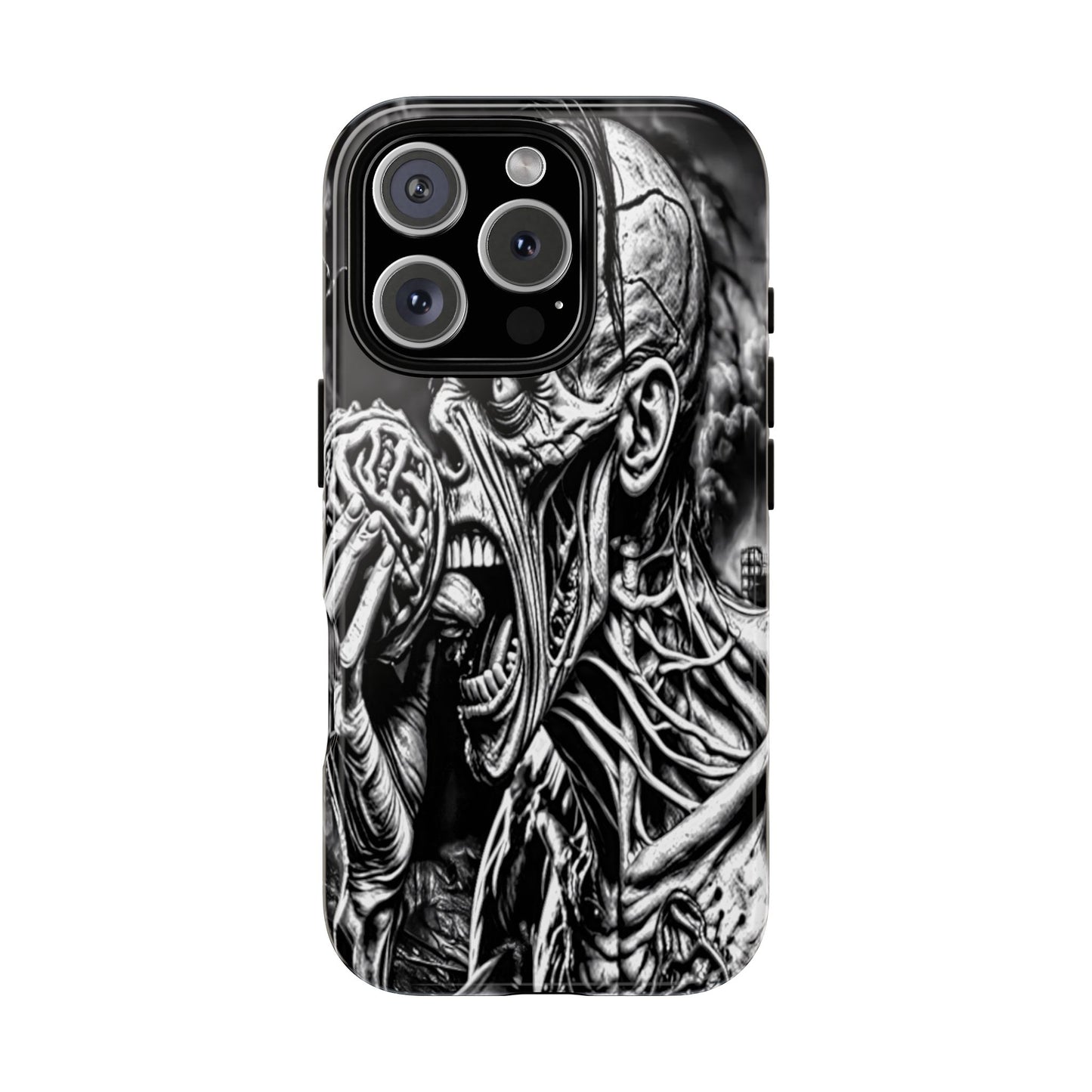 Zombie Eating Brains Tough Phone Case