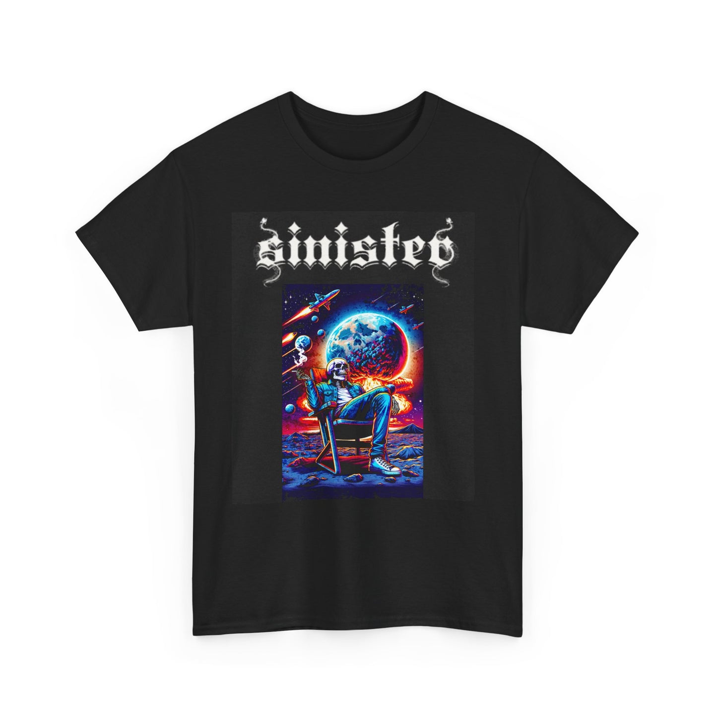 Sinister - Skeleton On The Moon Tee-Shirt