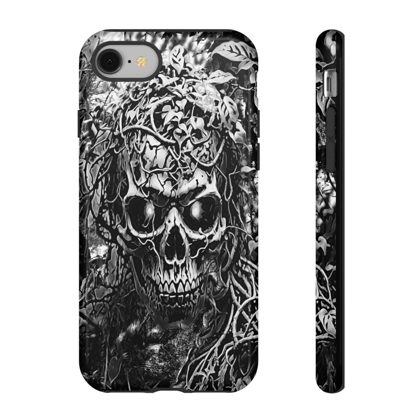 Crawling Vines Skull Tough Phone Case