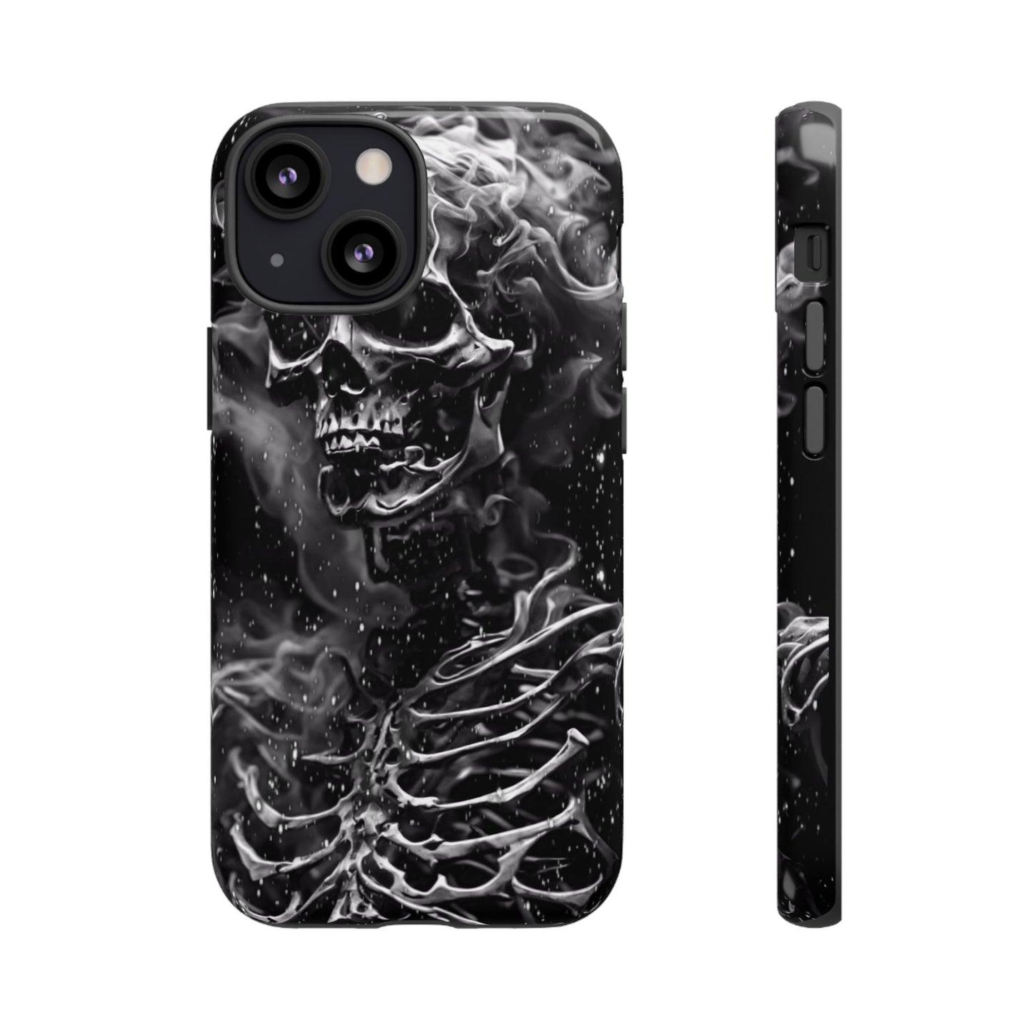 Skeleton On Fire Tough Phone Case