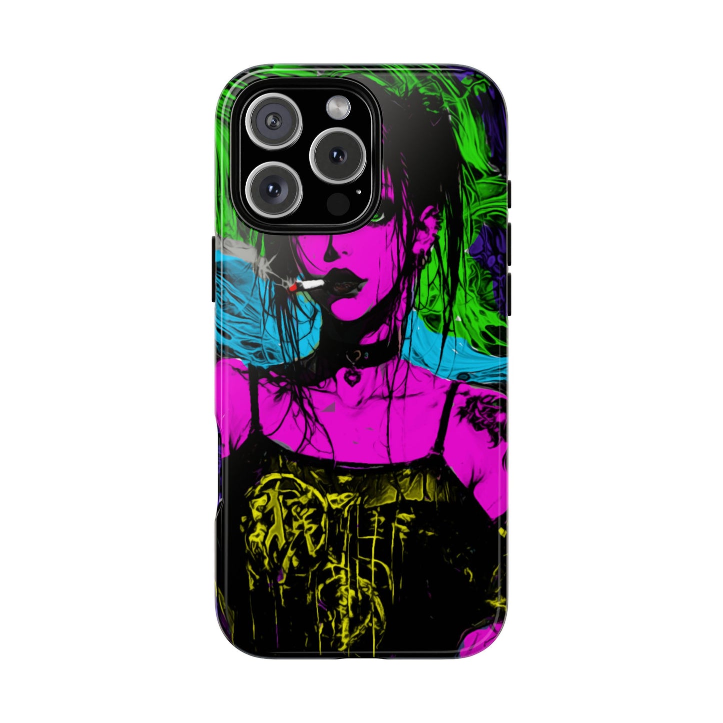 Smoking Girl Tough Phone Case