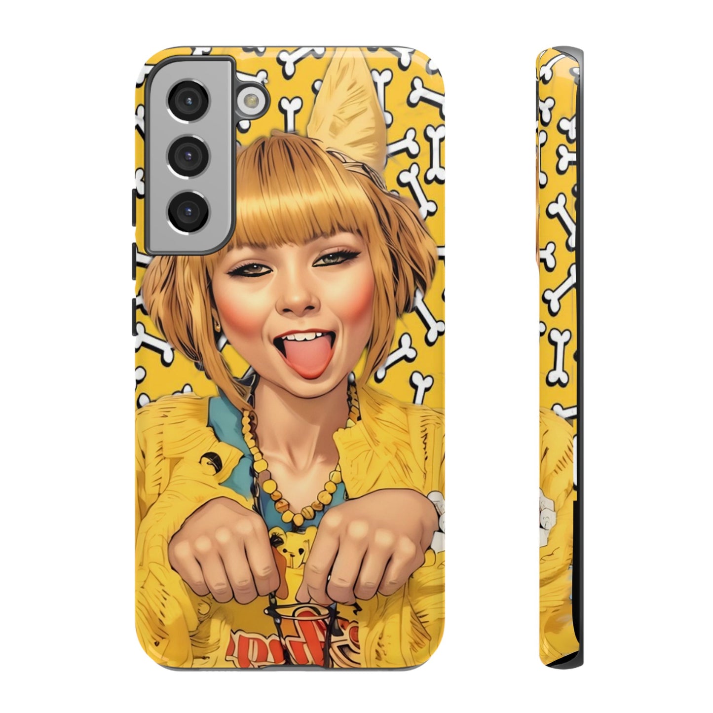 Begging Puppy Girl Tough Phone Case