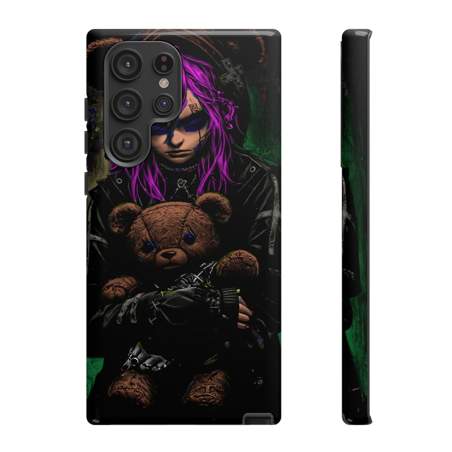 Girl And Teddy Tough Phone Case