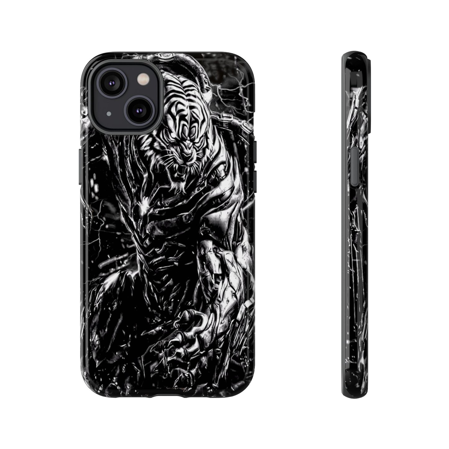 Cyborg Tiger Tough Phone Case