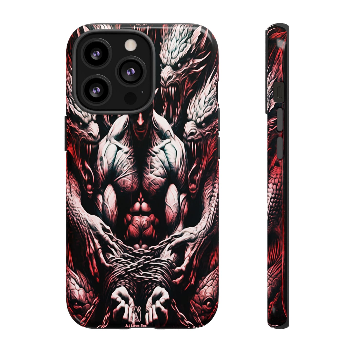 Chained Man With Dragons Tough Phone Case