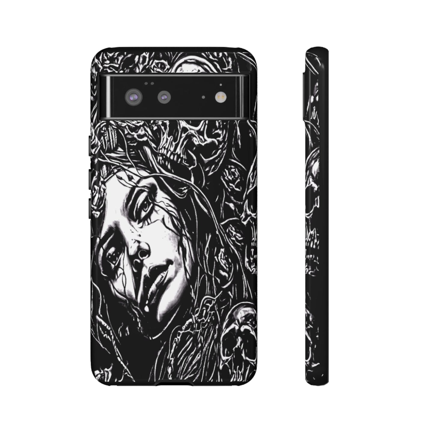 Woman And Roses Tough Phone Case