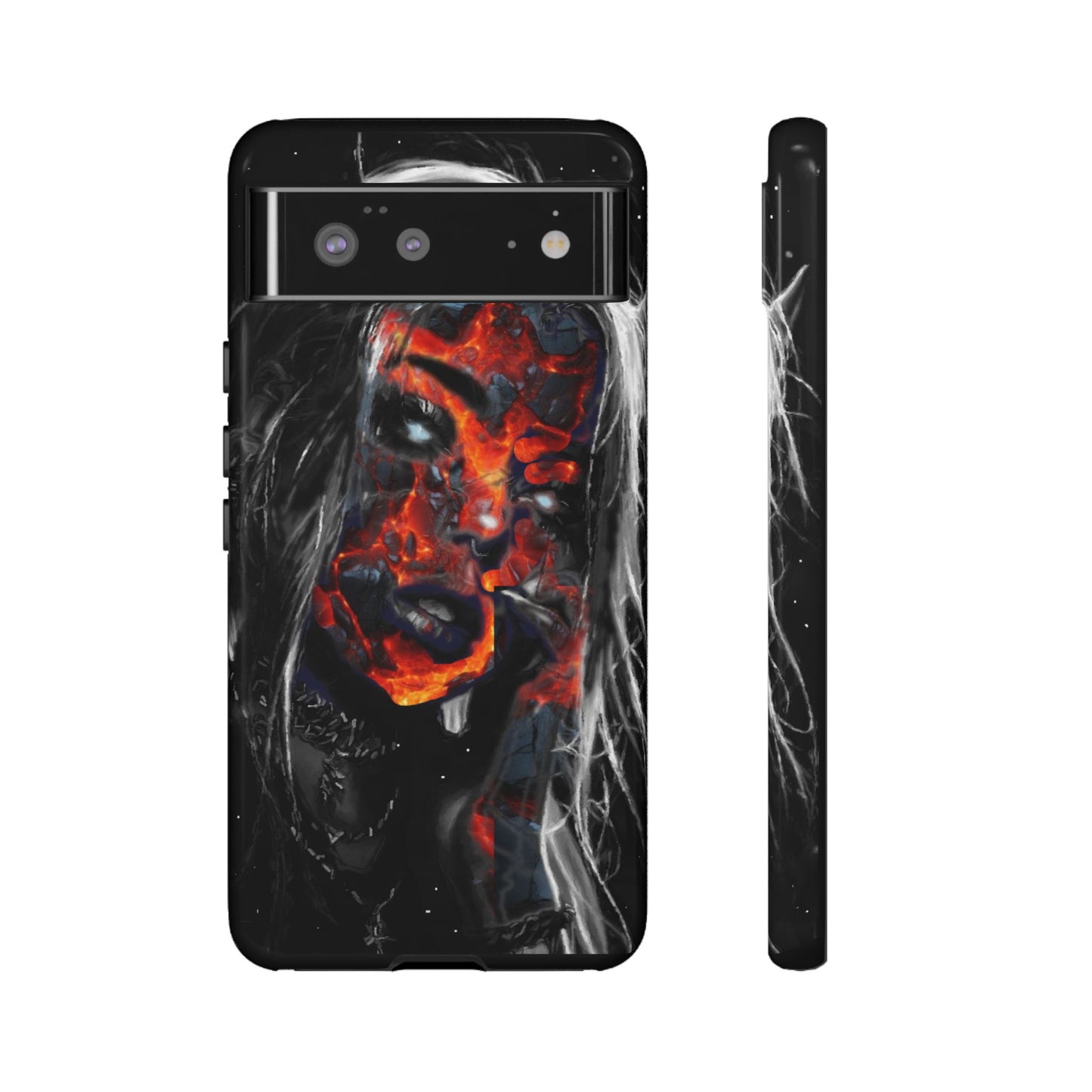 Lava Face Girl Tough Phone Case