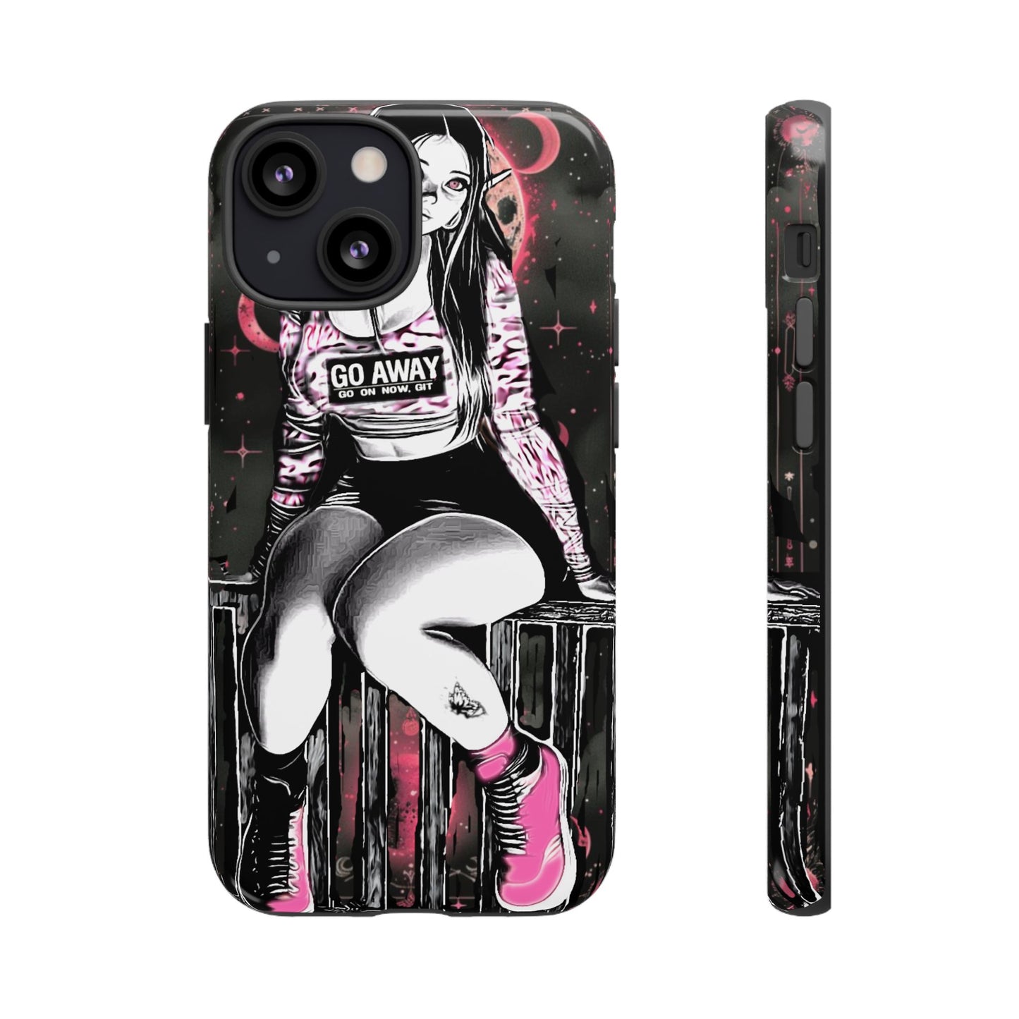 Go Away Girl Tough Phone Case