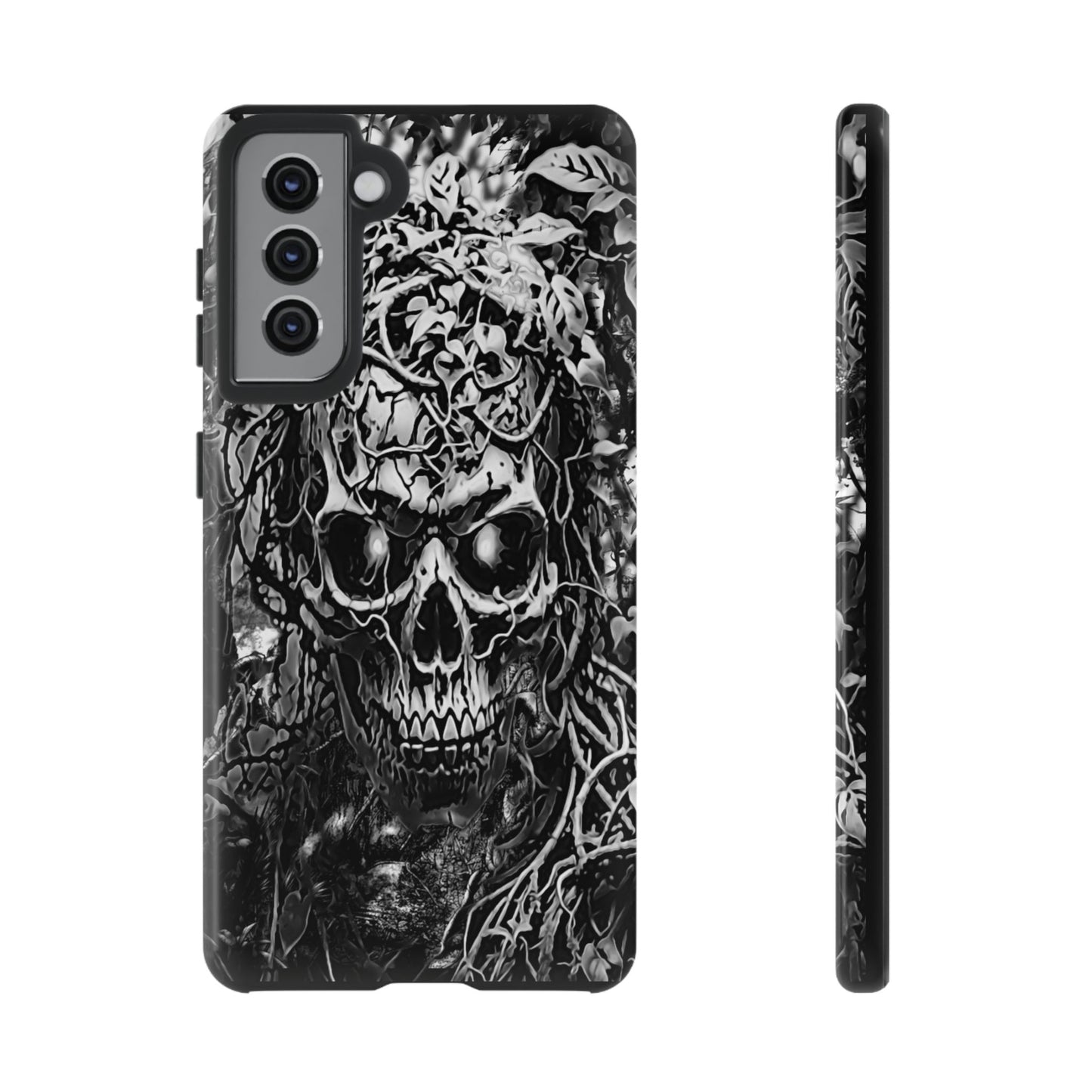 Crawling Vines Skull Tough Phone Case