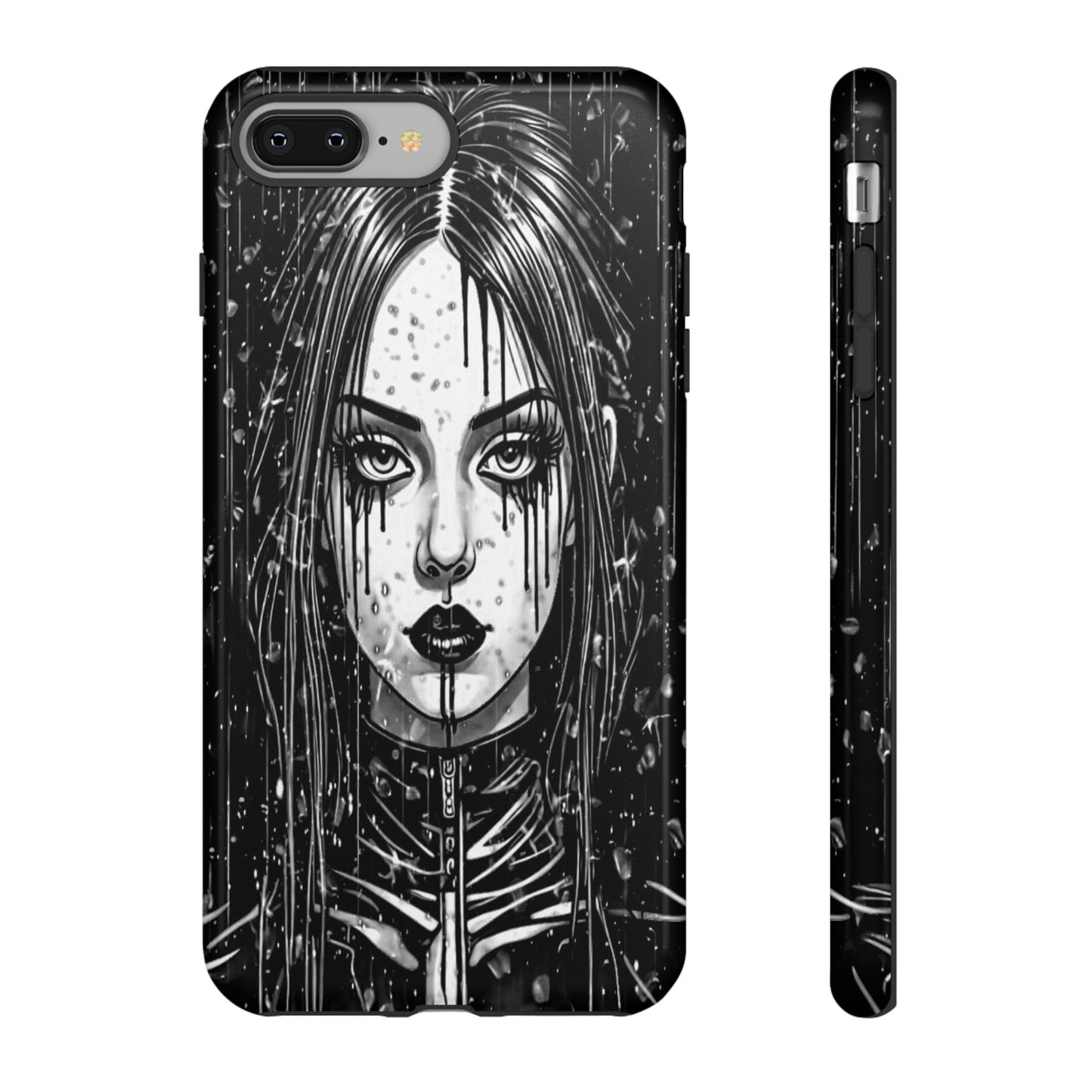 Mascara Goth Girl Tough Phone Case