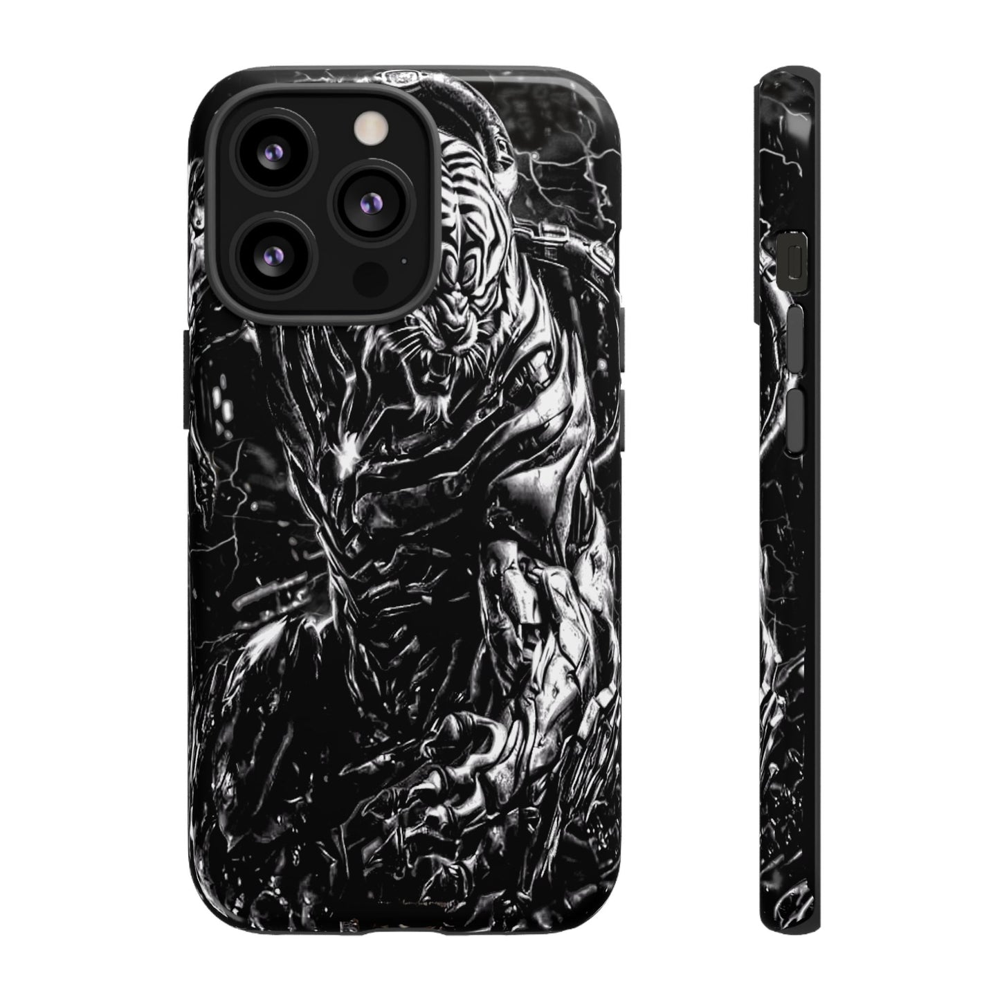 Cyborg Tiger Tough Phone Case