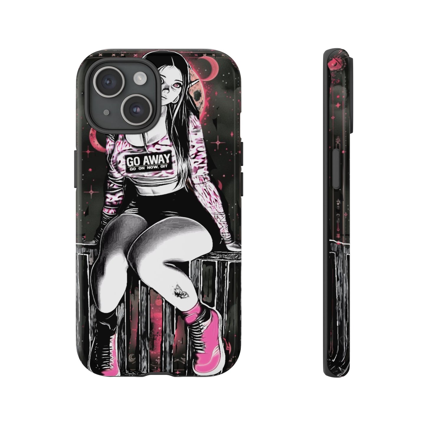 Go Away Girl Tough Phone Case