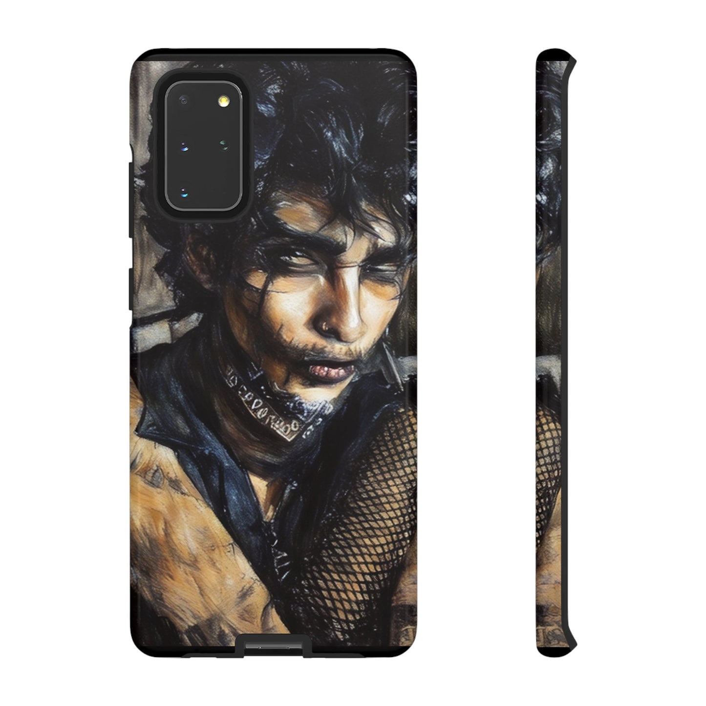 Serene Goth Boy Tough Phone Case