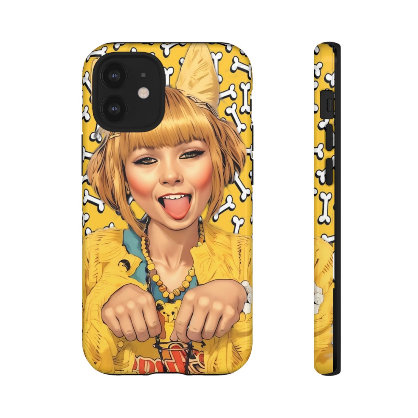 Begging Puppy Girl Tough Phone Case