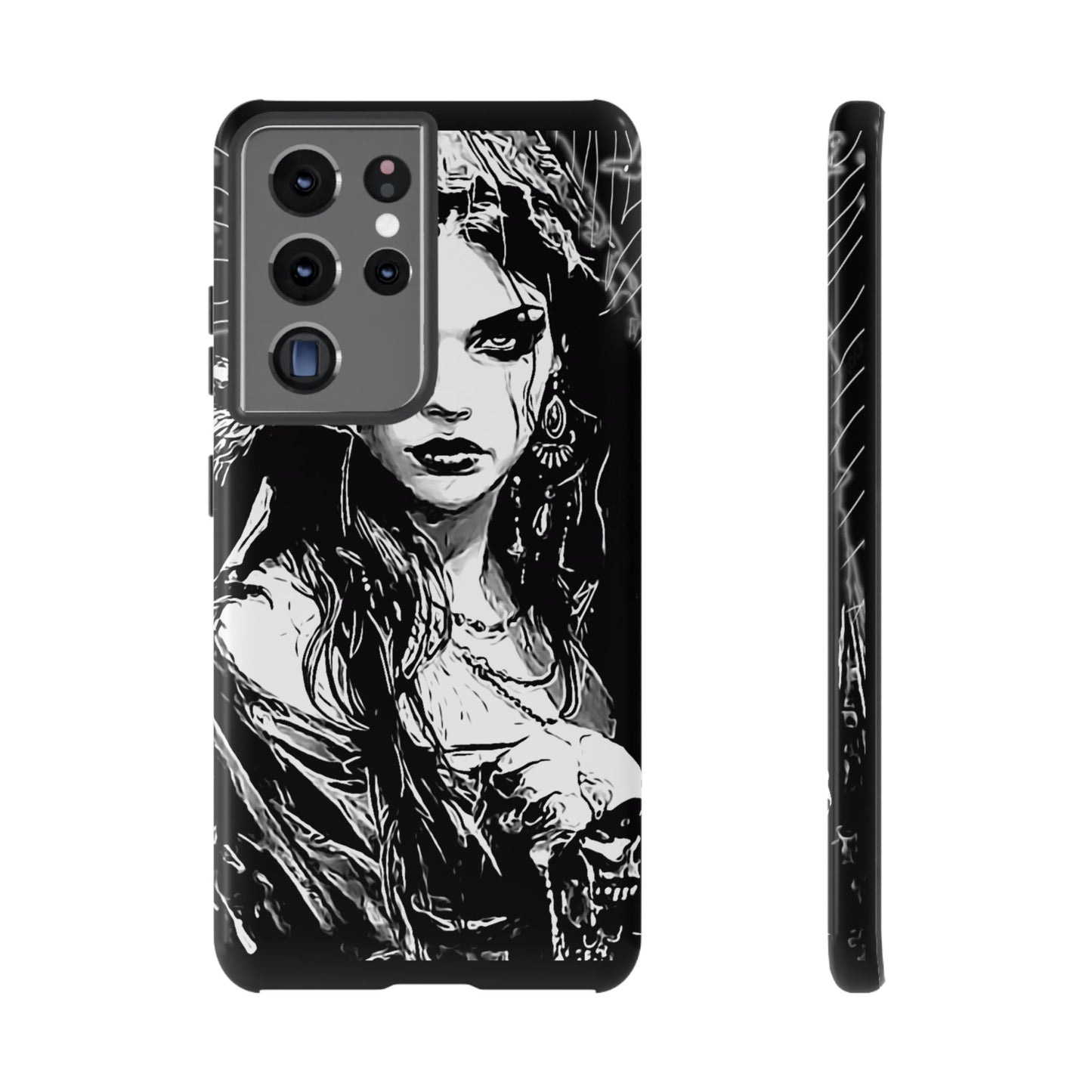 Raven Girl Tough Phone Case