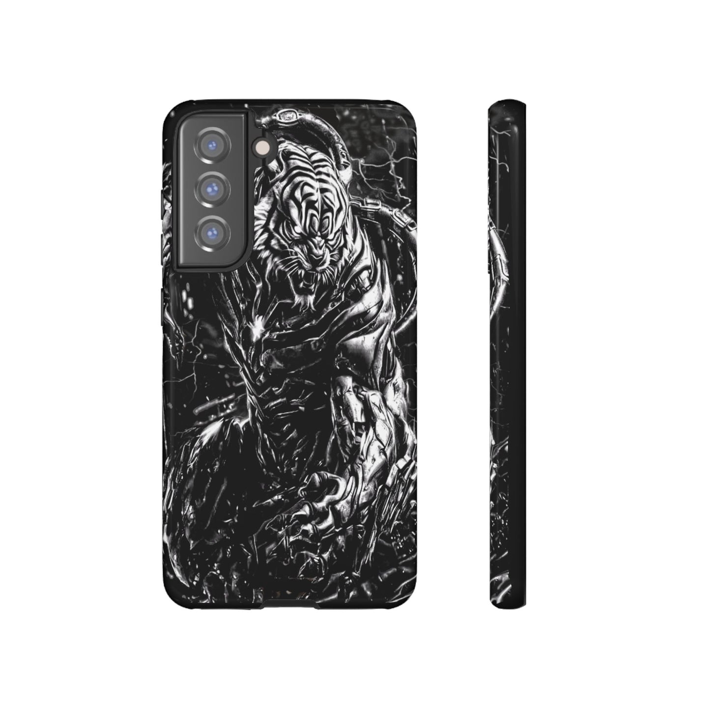 Cyborg Tiger Tough Phone Case