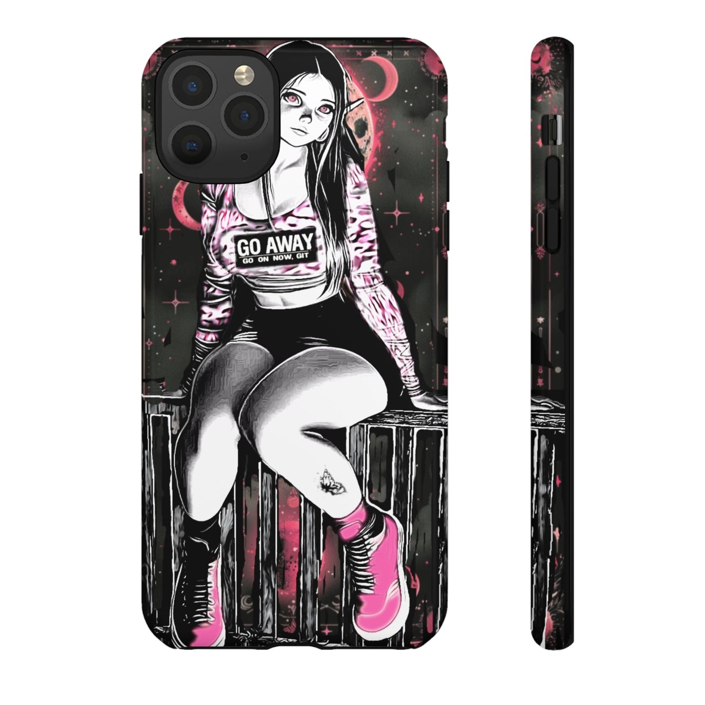 Go Away Girl Tough Phone Case