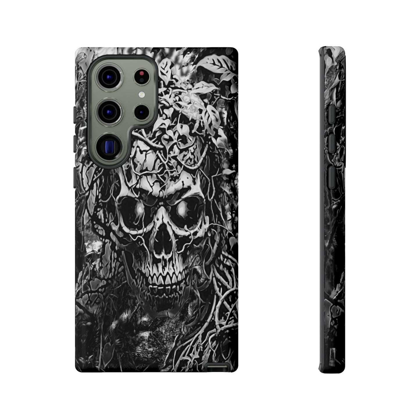 Crawling Vines Skull Tough Phone Case