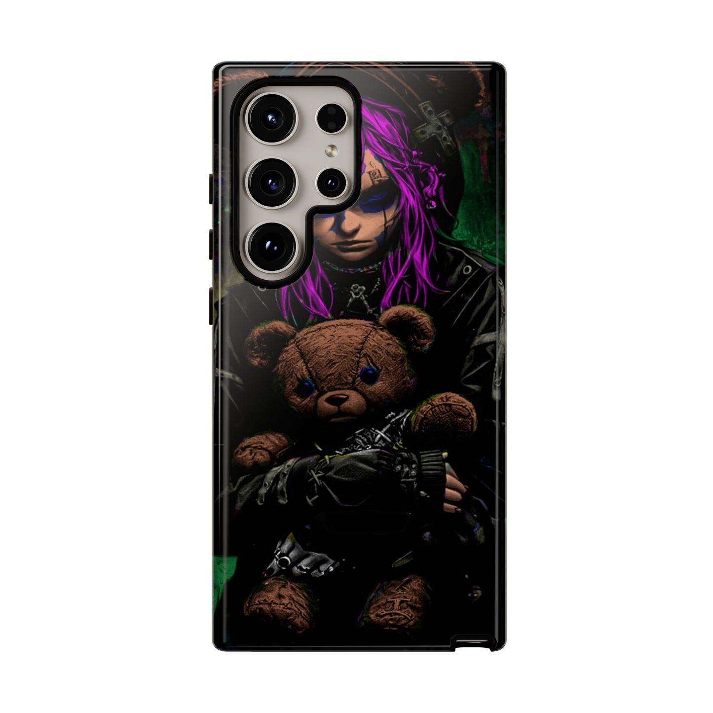 Girl And Teddy Tough Phone Case