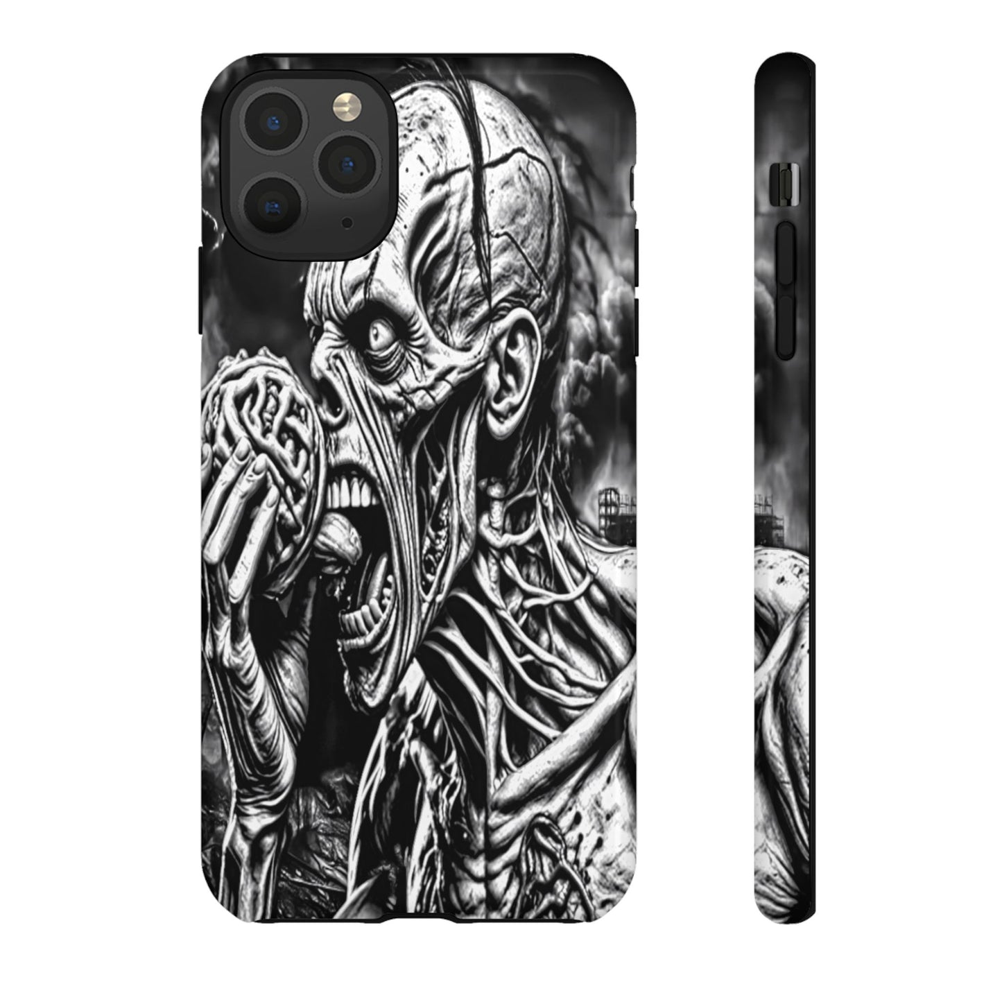 Zombie Eating Brains Tough Phone Case