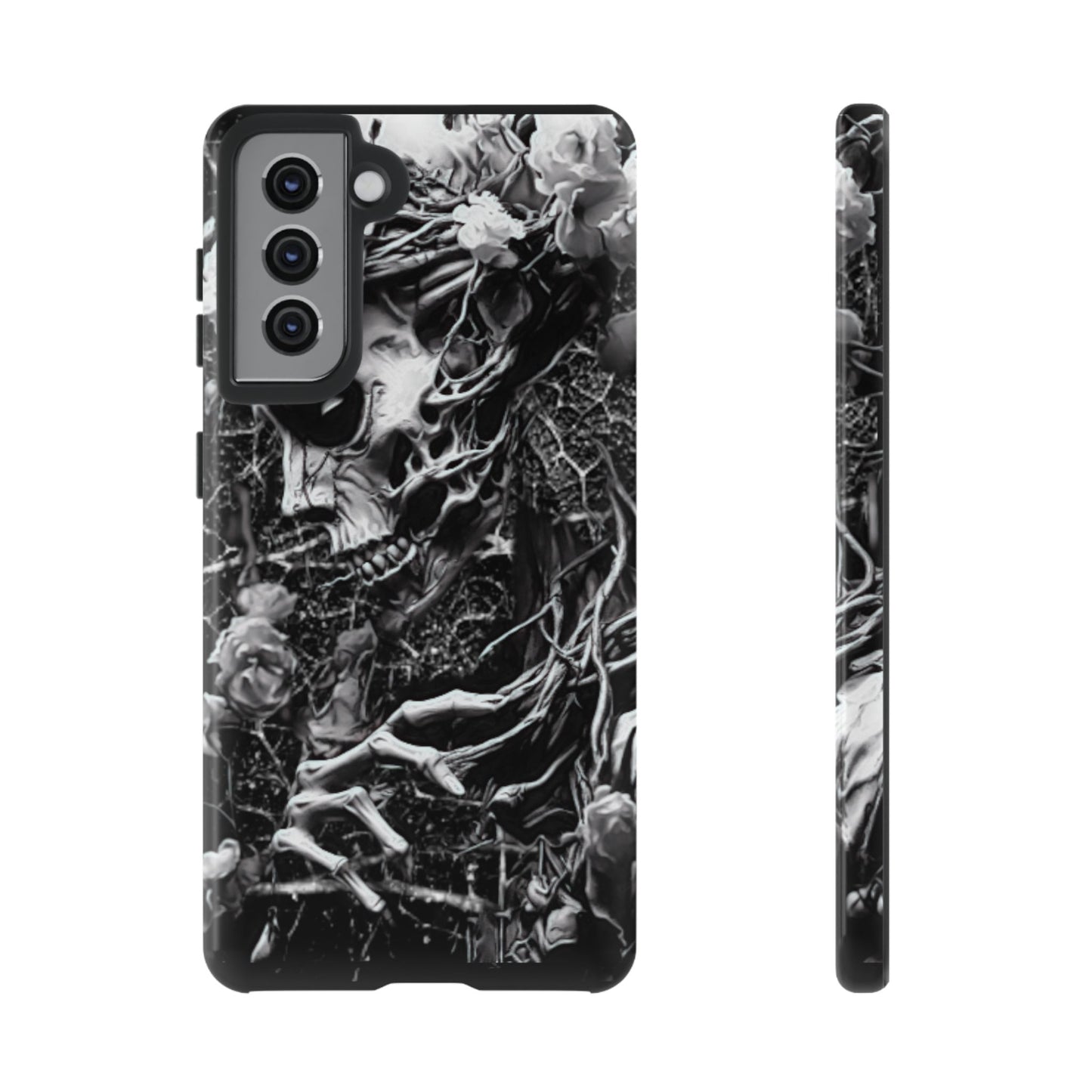 Vines Skull Face Tough Phone Case