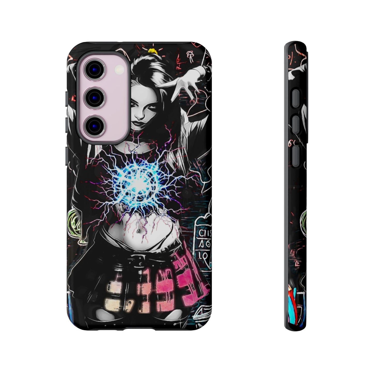 School Girl Lightning Orb Tough Phone Case