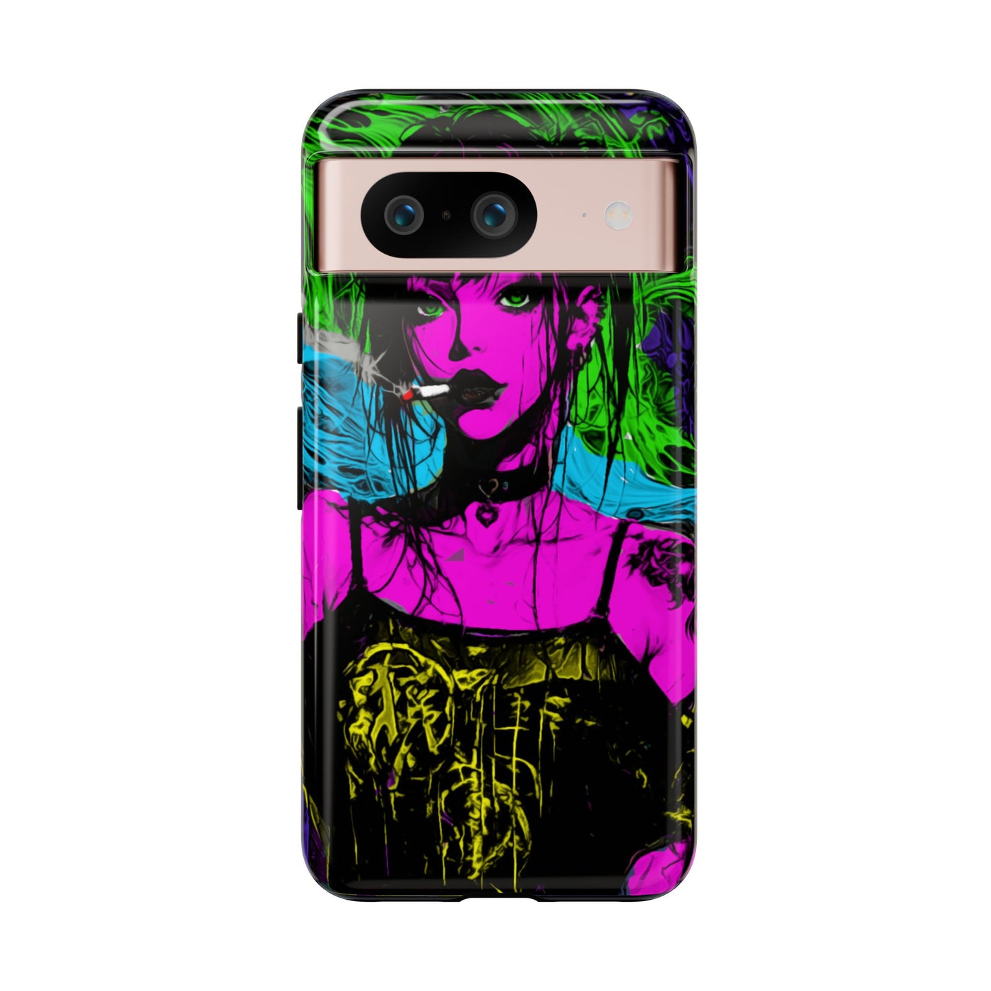 Smoking Girl Tough Phone Case