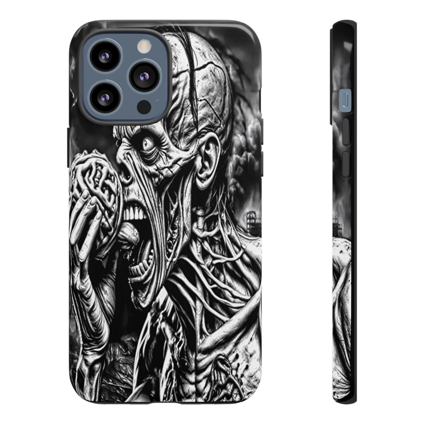 Zombie Eating Brains Tough Phone Case