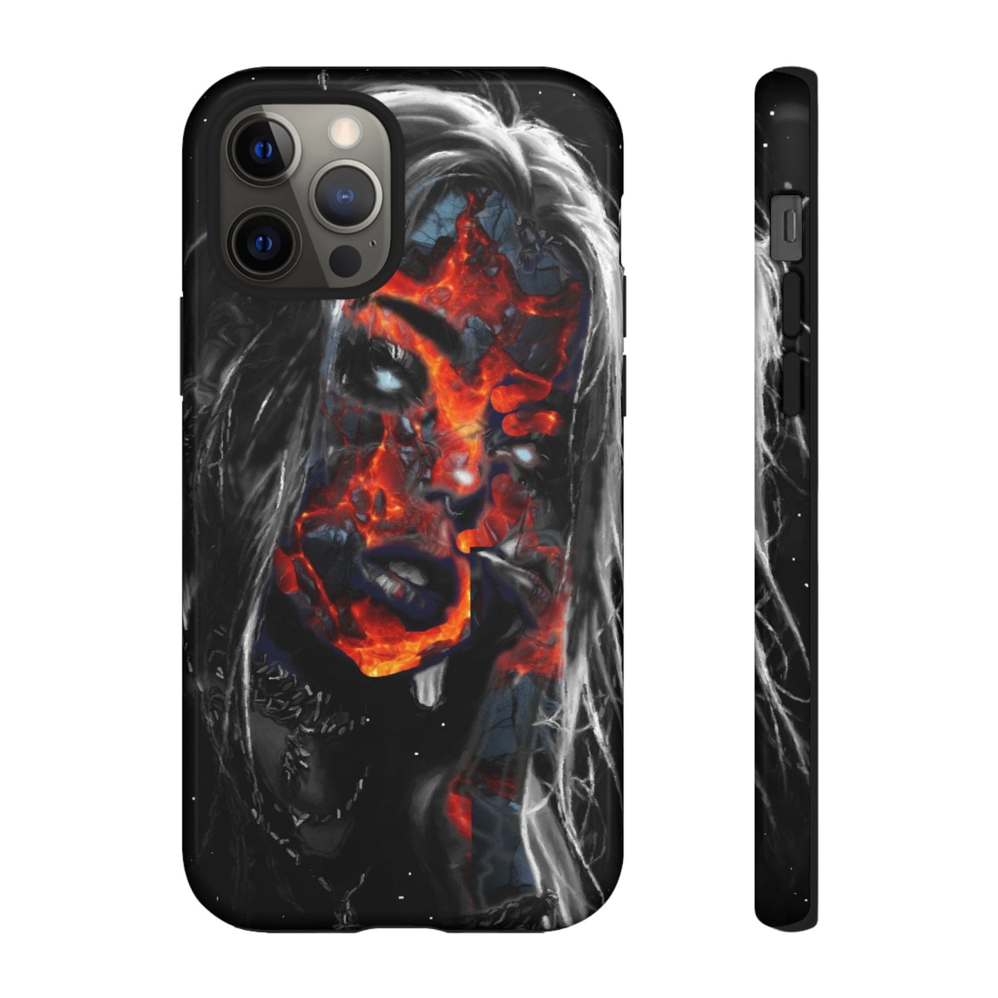 Lava Face Girl Tough Phone Case