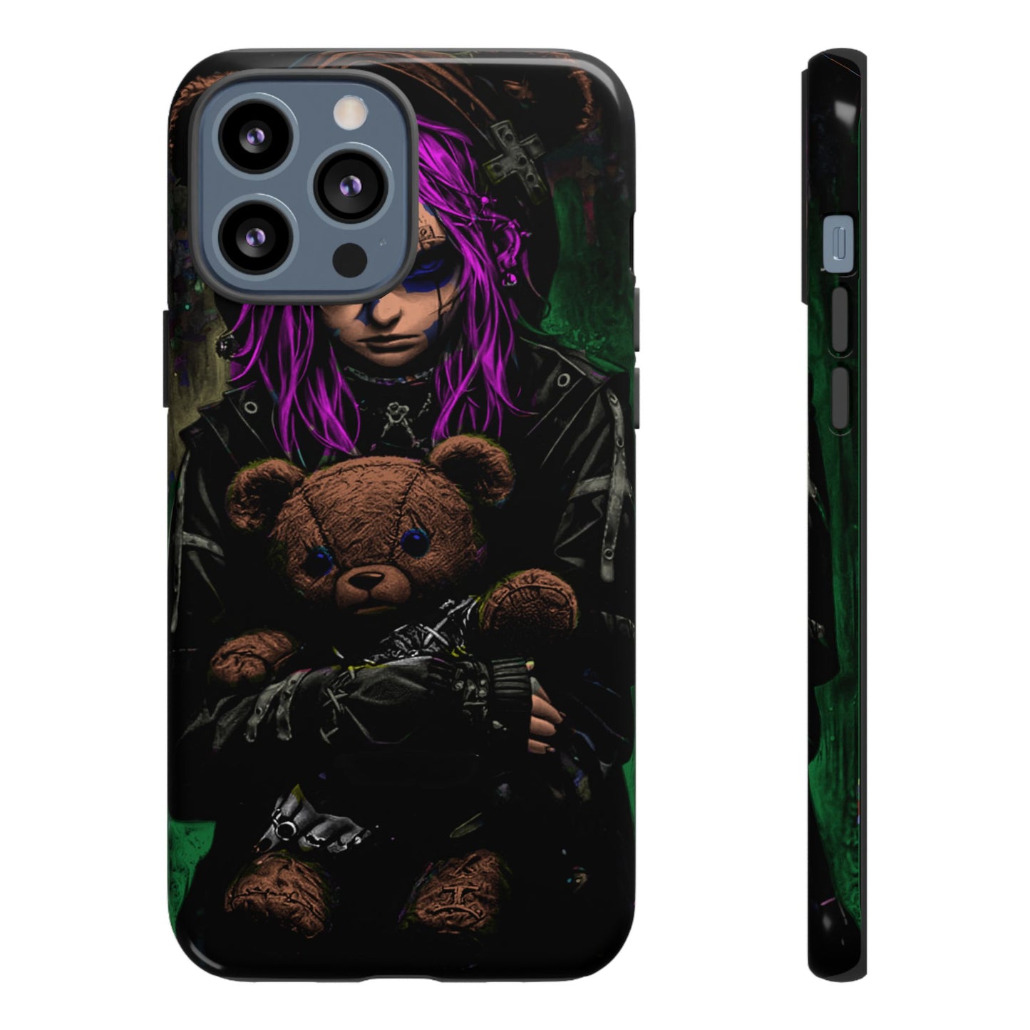 Girl And Teddy Tough Phone Case