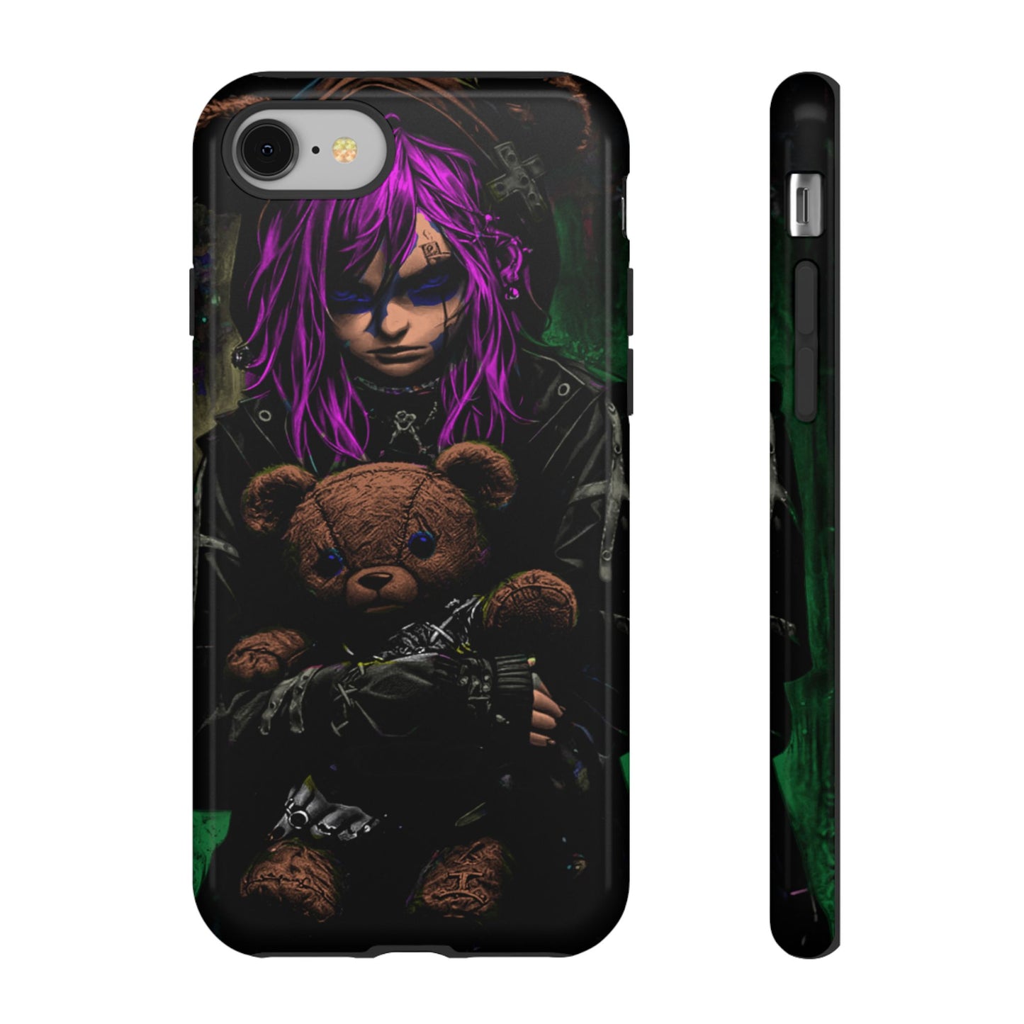 Girl And Teddy Tough Phone Case