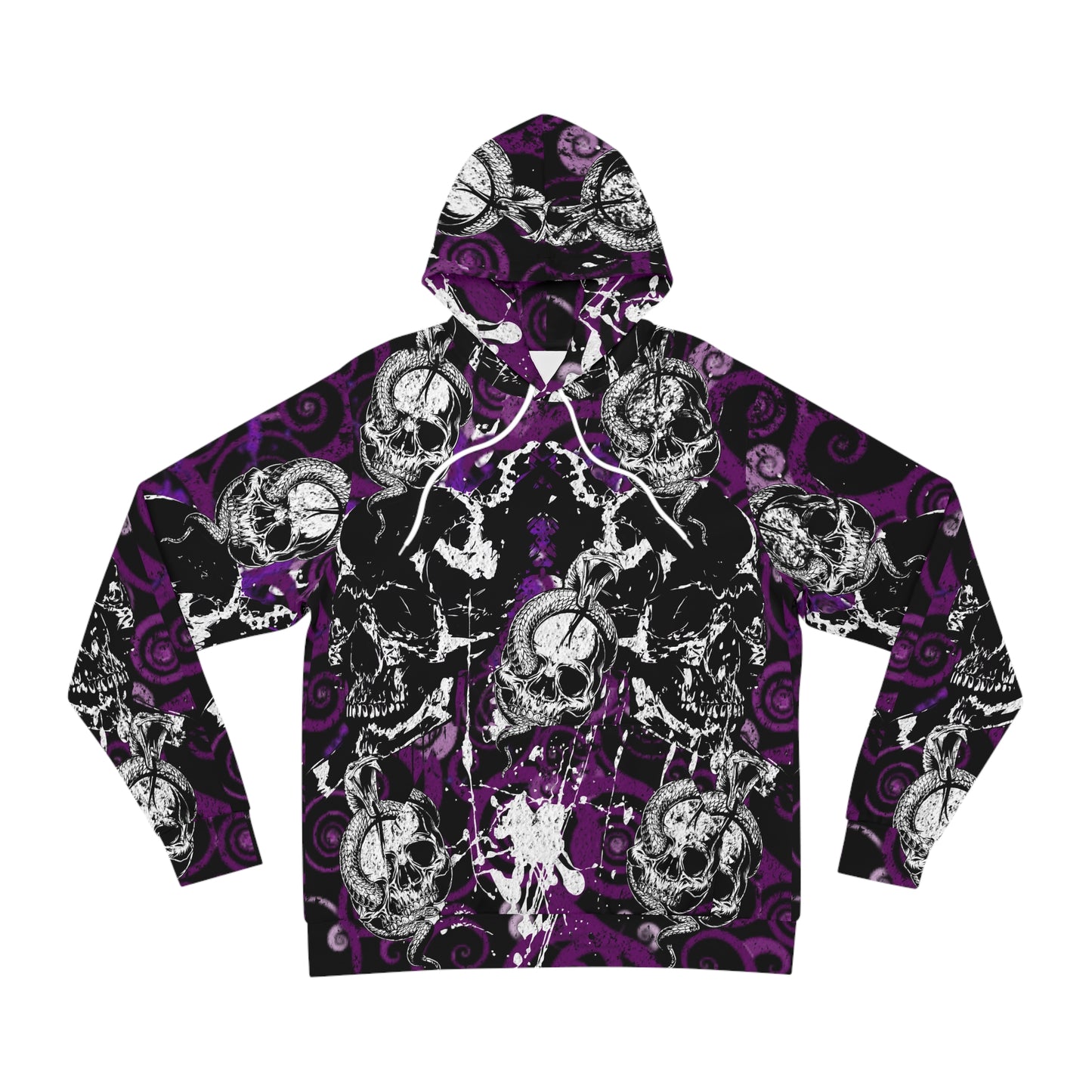 Gothic Skull And Snake Hoodie