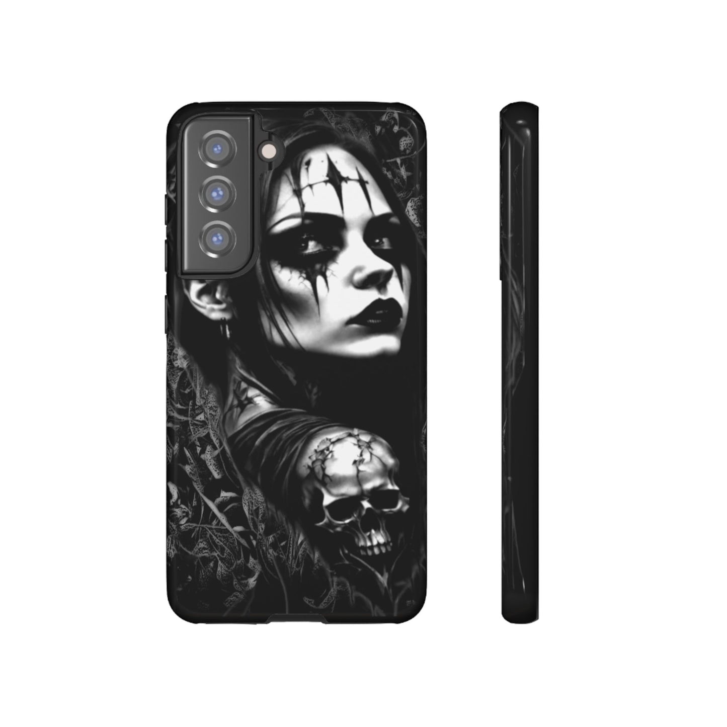 Mysterious Goth Girl Tough Phone Case