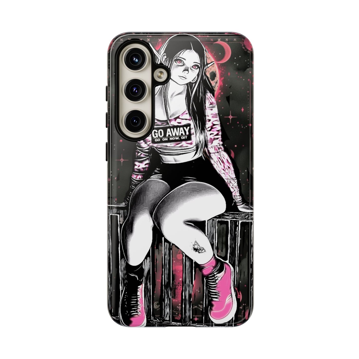 Go Away Girl Tough Phone Case