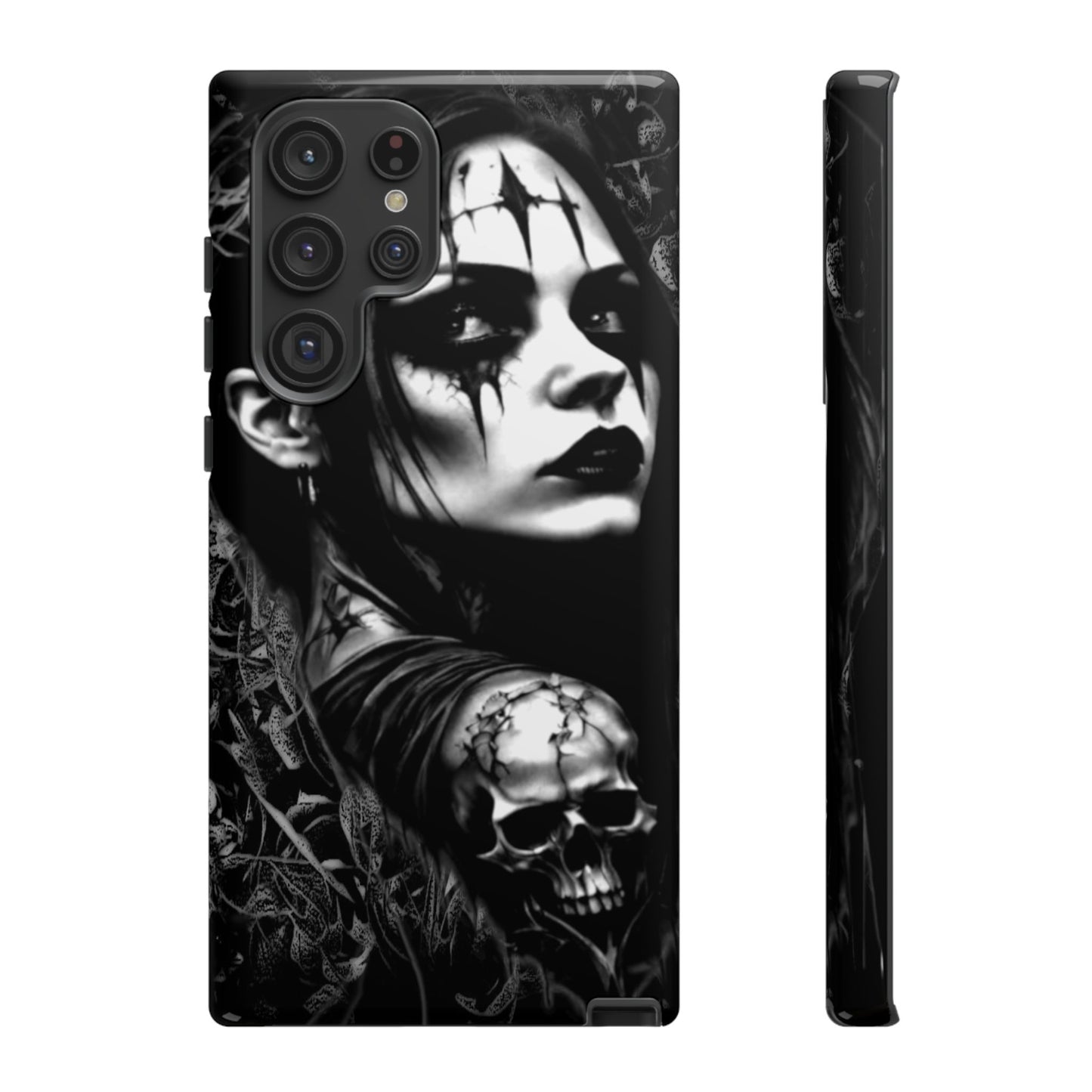 Mysterious Goth Girl Tough Phone Case