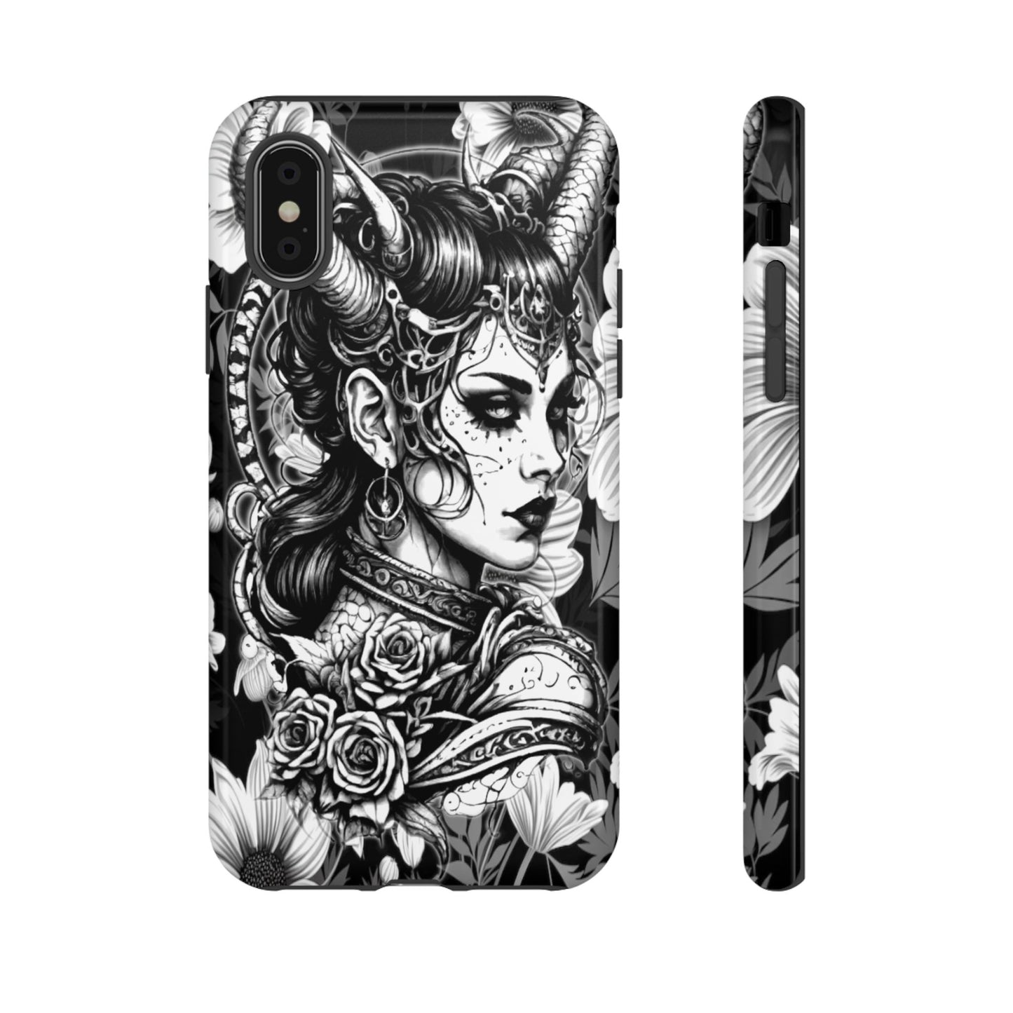 Goth Horned Queen Tough Phone Case