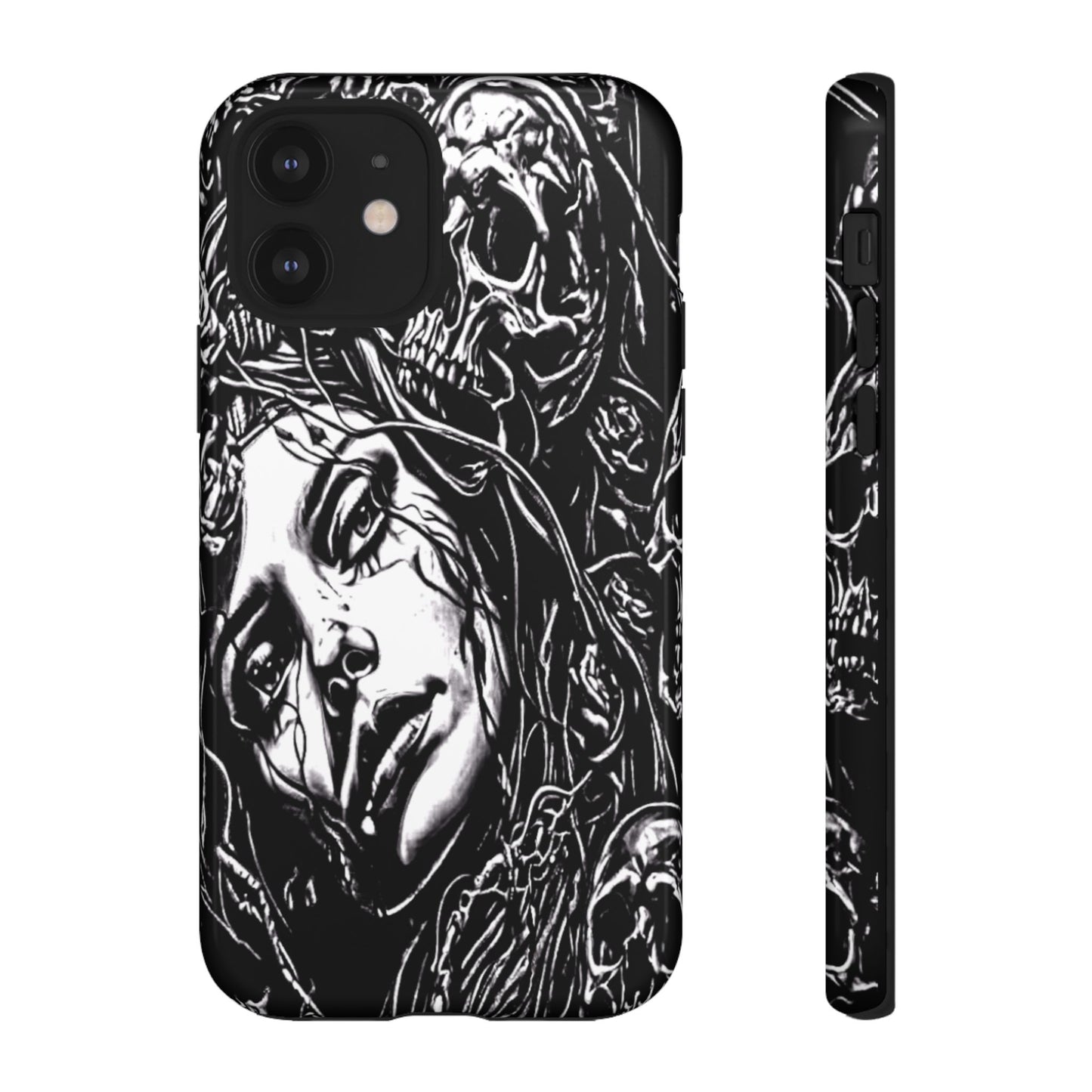 Woman And Roses Tough Phone Case