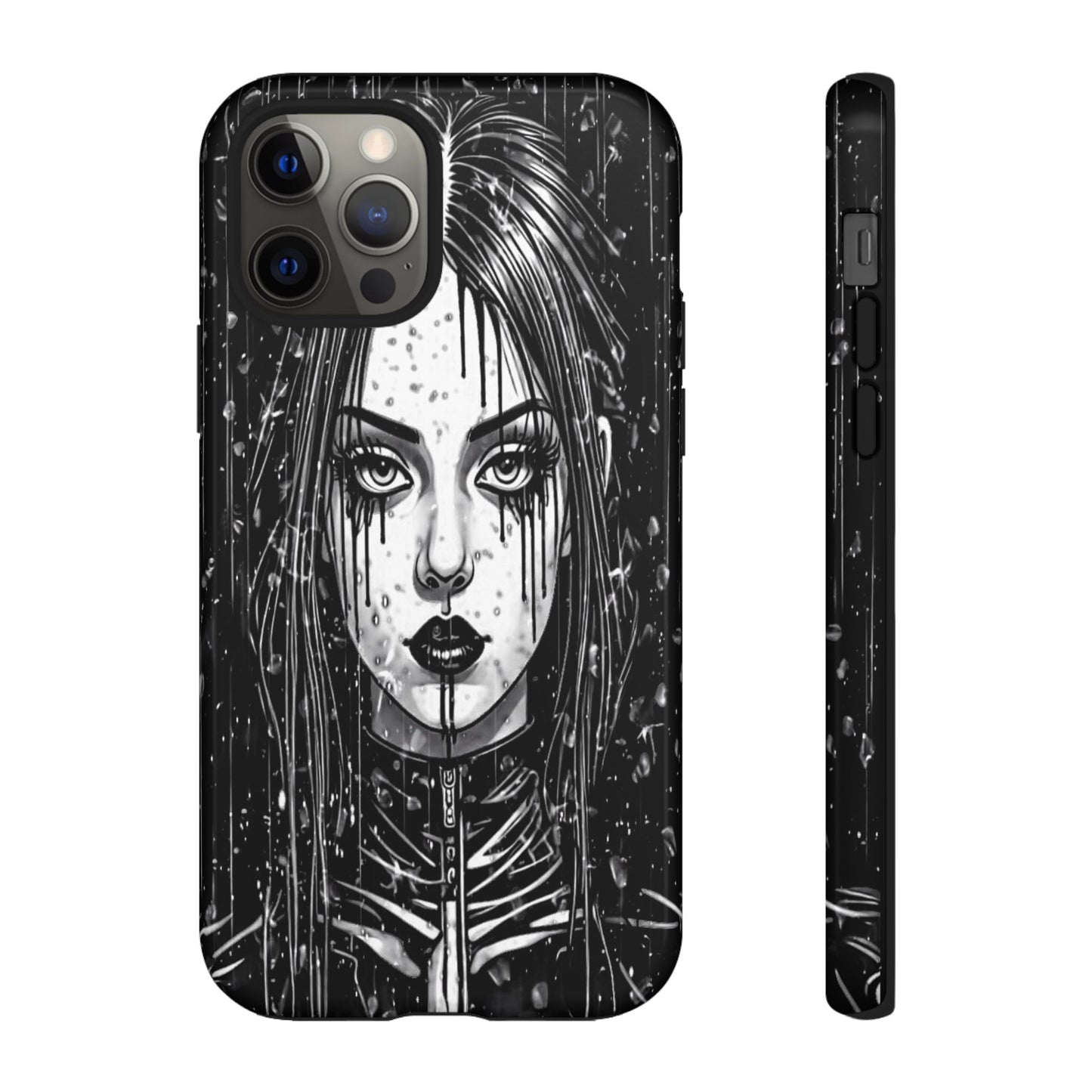 Mascara Goth Girl Tough Phone Case