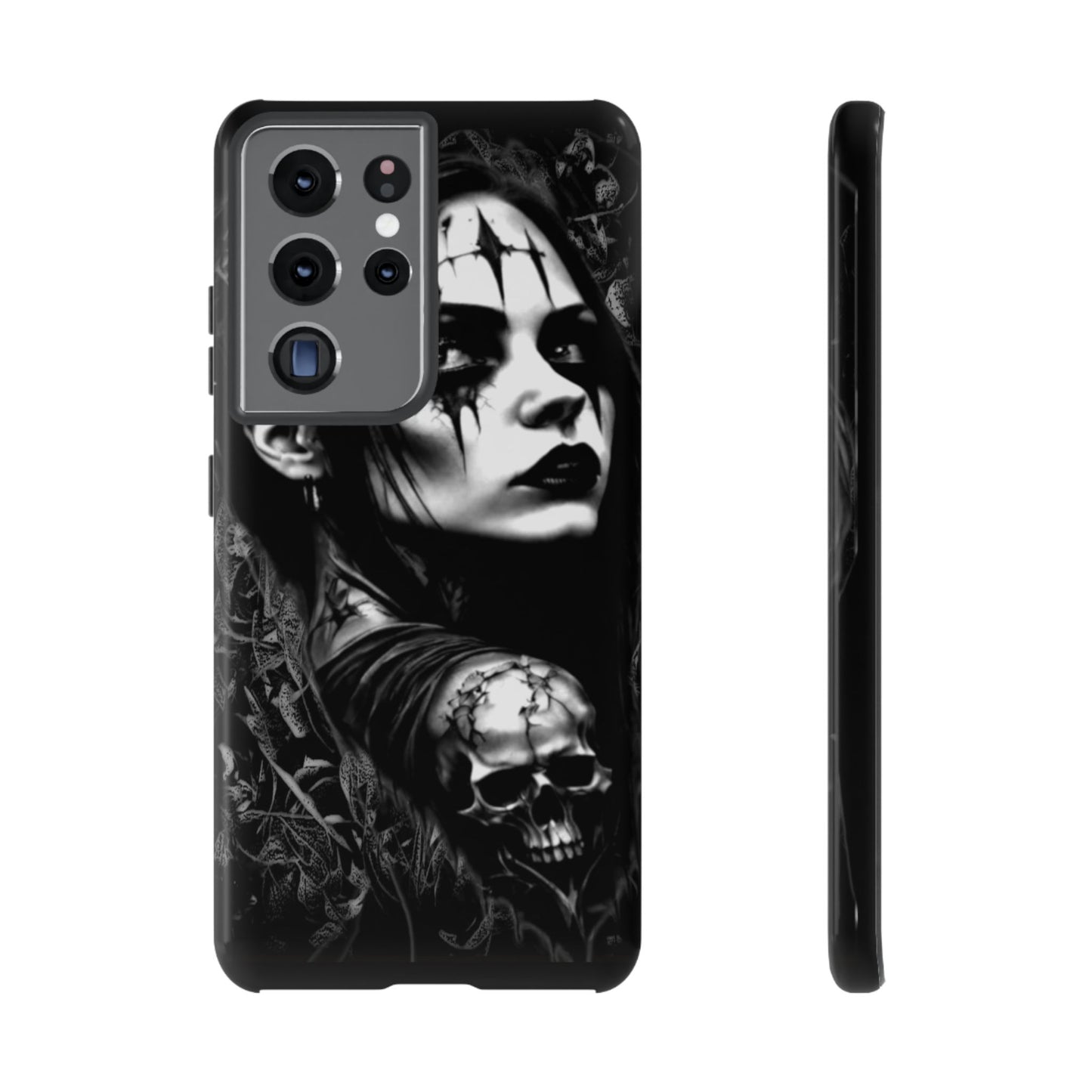 Mysterious Goth Girl Tough Phone Case