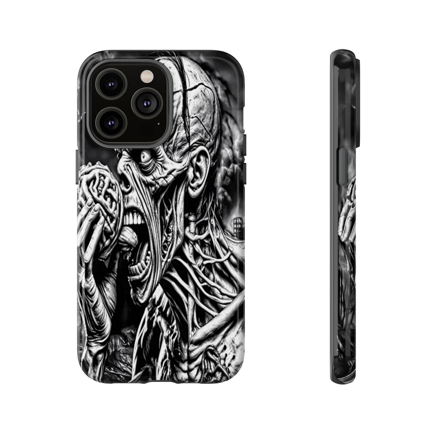 Zombie Eating Brains Tough Phone Case