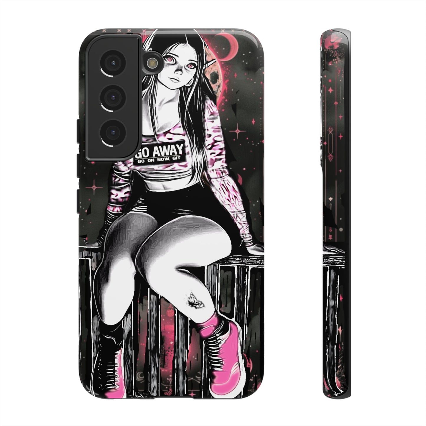 Go Away Girl Tough Phone Case